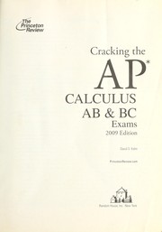 Cover of: Cracking the AP calculus AB & BC exams