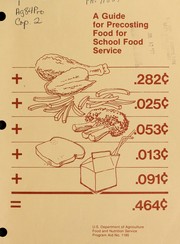 Cover of: A guide for precosting food for school food service