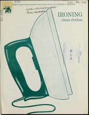 Cover of: Ironing clean clothes