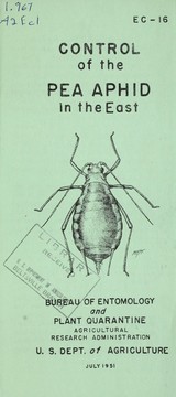 Cover of: Control of the pea aphid in the east