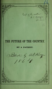 Cover of: The future of the country.