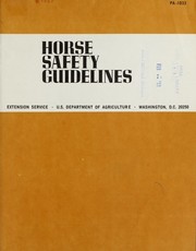 Cover of: Horse safety guidelines