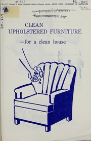 Cover of: Clean upholstered furniture for a clean house