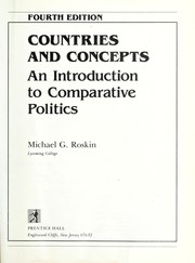 Cover of: Countries and concepts by Michael Roskin