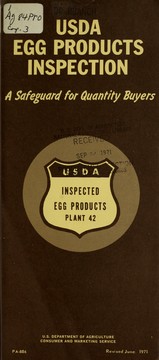 Cover of: USDA egg products inspection: a safeguard for quantity buyers