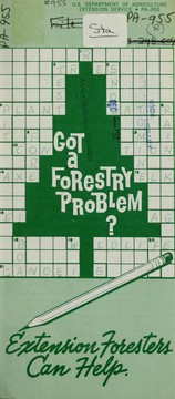 Got a forestry problem? by United States. Extension Service