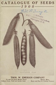 Cover of: Catalogue of seeds: 1908