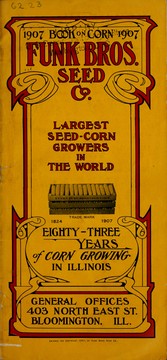 Cover of: Book on corn 1907