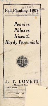 Cover of: Fall planting 1907: peonies, phloxes, irises and other hardy perennials