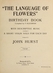 The "Language of flowers" birthday book by John Hurst