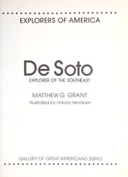 Cover of: De Soto, explorer of the Southeast