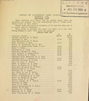 Cover of: Revised [price] list by California Rose Company