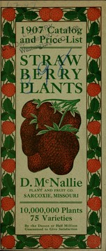 Cover of: 1907 catalog and price list: strawberry plants