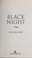 Cover of: Black Night