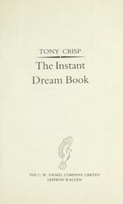 Cover of: The instant dream book