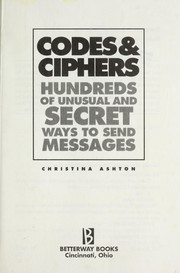 Cover of: Codes & ciphers