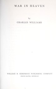 Cover of: War in heaven by Charles Williams