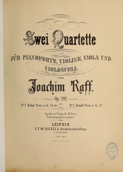 Cover of: Zwei Quartette f℗♭¡Łr Pianoforte, Violine, Viola und Violoncell: op. 202