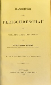 Cover of: Handbuch der  Fleischbeschau f©ơr Tier©Þrzte, Aerzte und Richter