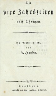 Cover of: Die vier Jahrszeiten: nach Thomson