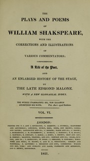 Cover of: The Plays and Poems of William Shakspeare by William Shakespeare