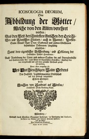 Iconologia deorum, oder Abbildung der götter by Joachim von Sandrart