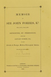 Memoir of Sir John Forbes ... by Edmund Alexander Parkes