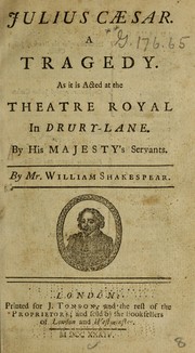 Cover of: Julius Caesar by William Shakespeare