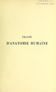 Cover of: Trait©♭ d'anatomie humaine