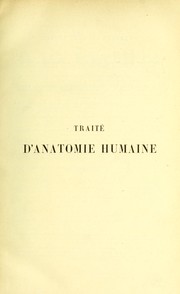 Cover of: Trait©♭ d'anatomie humaine