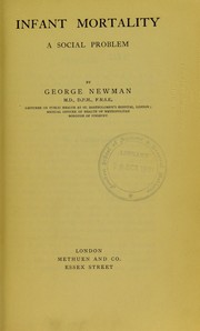 Cover of: Infant mortality by Newman, George Sir
