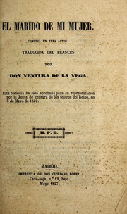 El marido de mi mujer by Ventura de la Vega