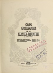 Cover of: Klavier-Quintett, op. 54 by Carl Goldmark