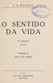 Cover of: O sentido da vida