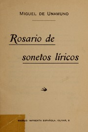 Rosario de sonetos líricos by Miguel de Unamuno