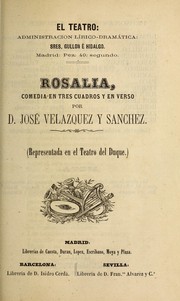 Cover of: Rosali a: comedia en tres cuadros y en verso