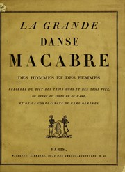 Cover of: La grande danse Macabre des hommes et des femmes