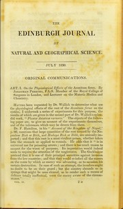 Cover of: The Edinburgh journal of natural and geographical science