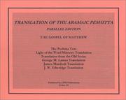 Translation of the Aramaic Peshitta by Janet M. Magiera