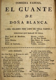 Cover of: El guante de don a Blanca: comedia famosa