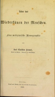 Cover of: Ueber das Wiederkauen der Menschen : eine medizinische Monographie