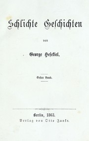 Cover of: Schlichte Geschichten
