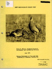 Cover of: Sarpy Basin wildlife ecology study