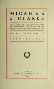 Cover of: Micah Clarke | Arthur Conan Doyle