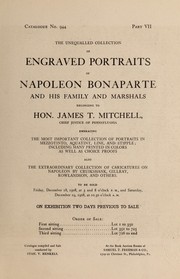 Cover of: Engraved portraits of Napoleon Bonaparte and his family and marshals