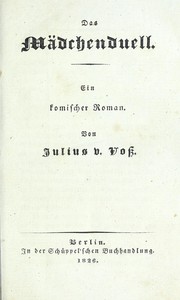 Cover of: Das M©Þdchenduell: ein Roman