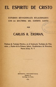 Cover of: El Espiritu de Cristo: Estudios devocio nales relacionados con la doctrina del espiritu santo