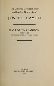 Cover of: The collected correspondence, and London notebooks. by Franz Joseph Haydn