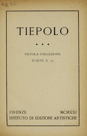 Cover of: Tiepolo