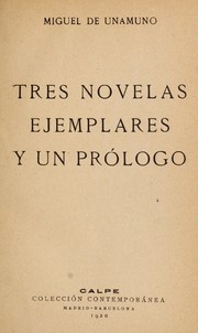 Tres novelas ejemplares y un prólogo